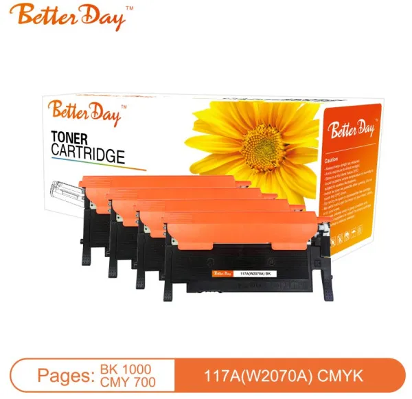 Toner BetterDay W2070A, 117A, 150/178/179 Black zam. kaseta za HP 1k Slika 2