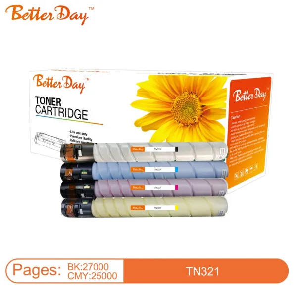 Toner BetterDay C-TN321 Y zam. kaseta za Konica Yellow 25k (bez cipa) Slika 1