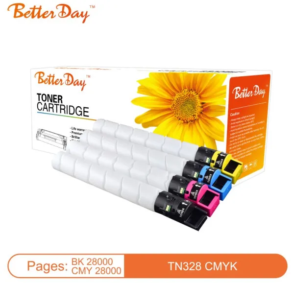 Toner BetterDay C-TN328 Y (Low temperature toner) zam. kaseta za Konica Bizhub Yellow 28k Slika 1