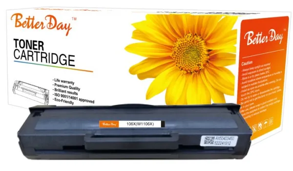 Toner BetterDay W1106X, 107/135 zam. kaseta za HP 2.5k (sa cipom) Slika 1