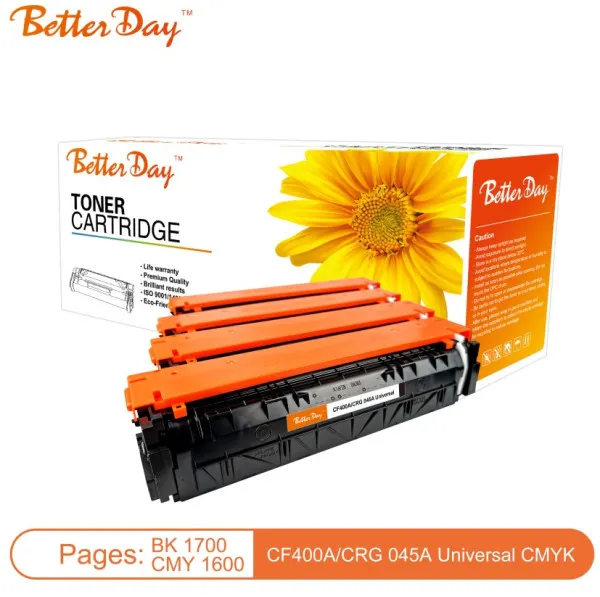 Toner BetterDay CF402A CRG045A 201A Y M252  zam. kaseta za HP Yellow 1.6k Slika 2
