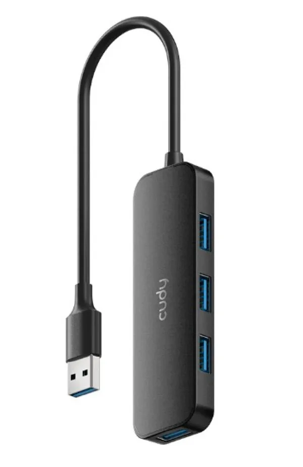 CUDY Cudy UH40A HUB 4 USB3.0 4-port, storage speed 5Gbps, black (alt. UHB-U3P4-03) Slika 5