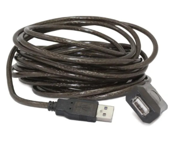 GEMBIRD UAE-01-10M Gembird USB 2.0 active extension cable, black color, bulk package, 10m Slika 2
