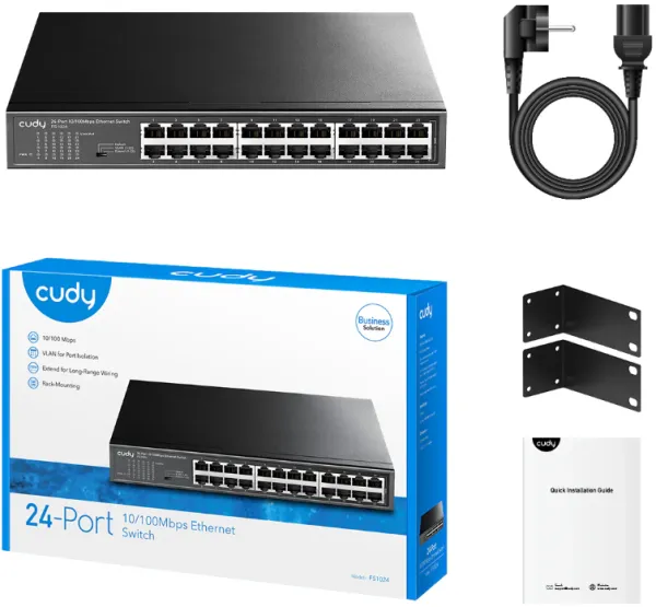 CUDY Cudy FS1024 24-Port 10/100 Mbps Ethernet Switch Slika 7
