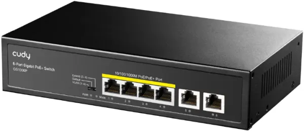 CUDY Cudy GS1006P 6-Port Gigabit PoE+ Switch Slika 1