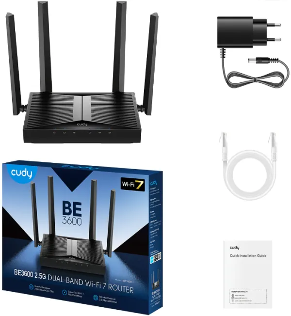 CUDY Cudy WR3600H BE3600 2.5G Wi-Fi 7 Router Slika 9