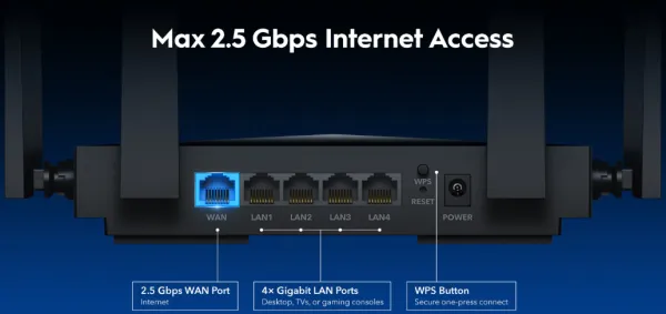 CUDY Cudy WR3600H BE3600 2.5G Wi-Fi 7 Router Slika 5
