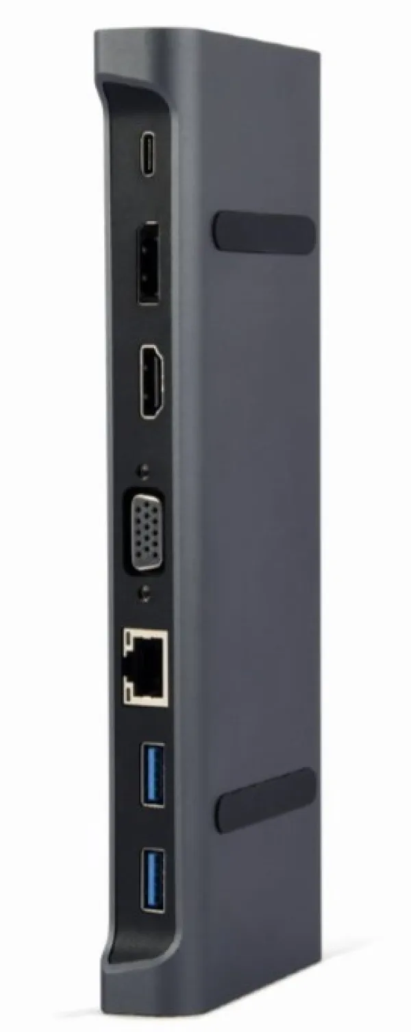 GEMBIRD A-CM-COMBO9-02 Gembird USB type-C 9-u-1 adapter Hub3.0 + HDMI + DisplayPort + VGA + PD + LAN A Slika 3