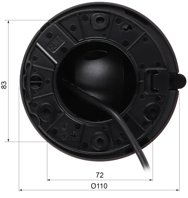 Dahua Kamera IPC-HDW1439V-A-IL-0280B-BLACK IP 4MP EYEBALL KAMERA SA HIBRIDNIM ILUMINATORIMA; 2.8M Slika 6