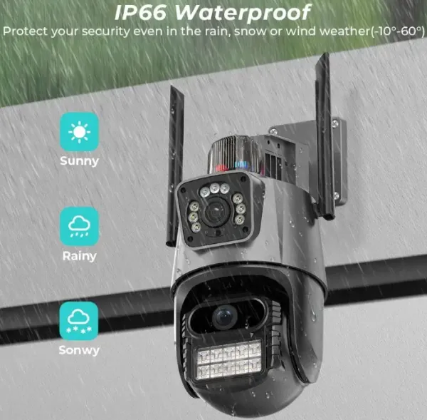 CAM-IP6MP-EP11-QQ GMB kamera 6 mpix microSD iCSee xmeye app Two-way voice PTZ ip66, 2.8mm+3.6mm Slika 2