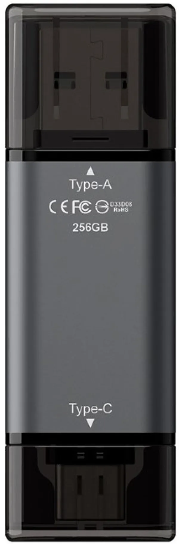 TEAM GROUP TeamGroup 256GB X1 USB + Tupe-C 3.2 BLACK TX13256GC01 Slika 3