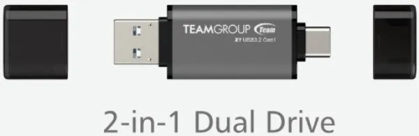 TEAM GROUP TeamGroup 256GB X1 USB + Tupe-C 3.2 BLACK TX13256GC01 Slika 6