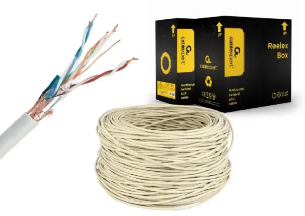 SPC-5004E Gembird SFTP cat.5E Indoor licnasti CU 305m Grey Slika 3