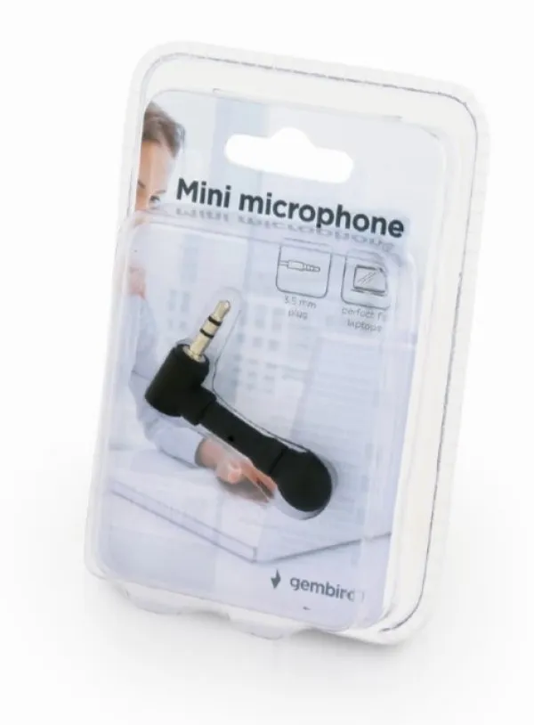 GEMBIRD MIC-203 Mini mikrofon black 3.5mm Slika 2