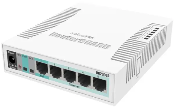 MikroTik CSS106-5G-1S, Switch, 5x RJ45 1000Mb/s, 1x SFP MT122 Slika 1