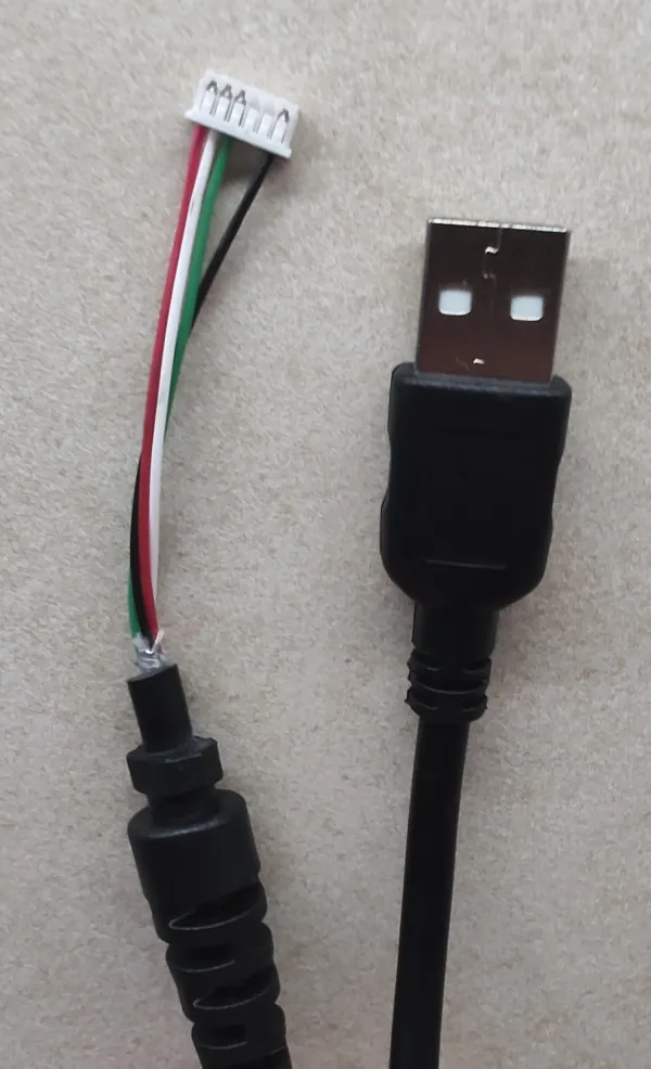 GMB POS-Cable Kabl USB na 6pin-a skener za 3208 ccrni 1.8m Slika 2