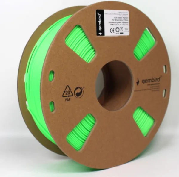 GEMBIRD 3DP-ABS1.75-01-FG ABS Filament za 3D stampac 1.75mm, kotur 1KG, plamen sjajan GREEN Slika 2