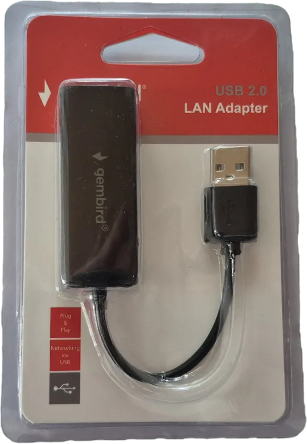 GEMBIRD NIC-U6** Gembird USB 2.0 to Fast Ethernet LAN adapter 10/100 white, mrezna kartica (399) Slika 1