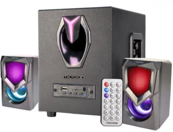 MICROLAB Microlab G101BT Aktivni zvucnici 2.1 11W (5W,2x3W) 3,5mm, SD, USB, FM, Bluetooth, daljinski, LED Slika 2