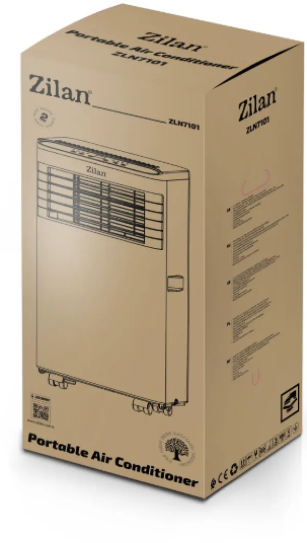 ZILAN Zilan ZLN7101 Pokretni klima ureðaj 3u1, 9000 Btu, 2.6 kW Slika 2