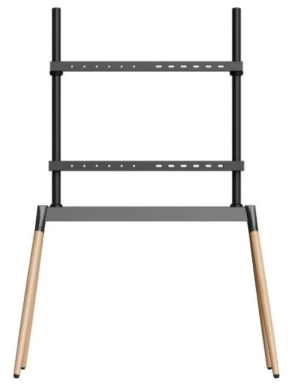 GEMBIRD TVS-86F-01-BK Gembird Podno postolje za TV, 55-86inc, crno/drvo Slika 1