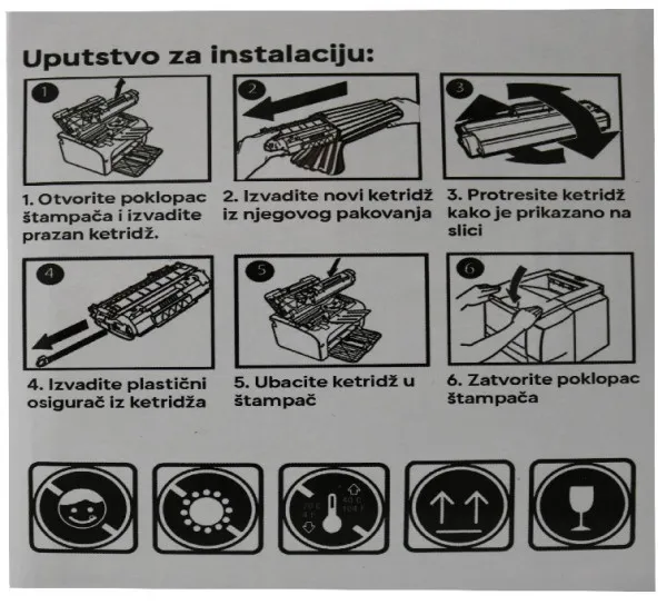 Toner Gembird W2071A, 117A, 150/178/179 zam. kaseta za  HP Cyan -  0.7k Slika 3