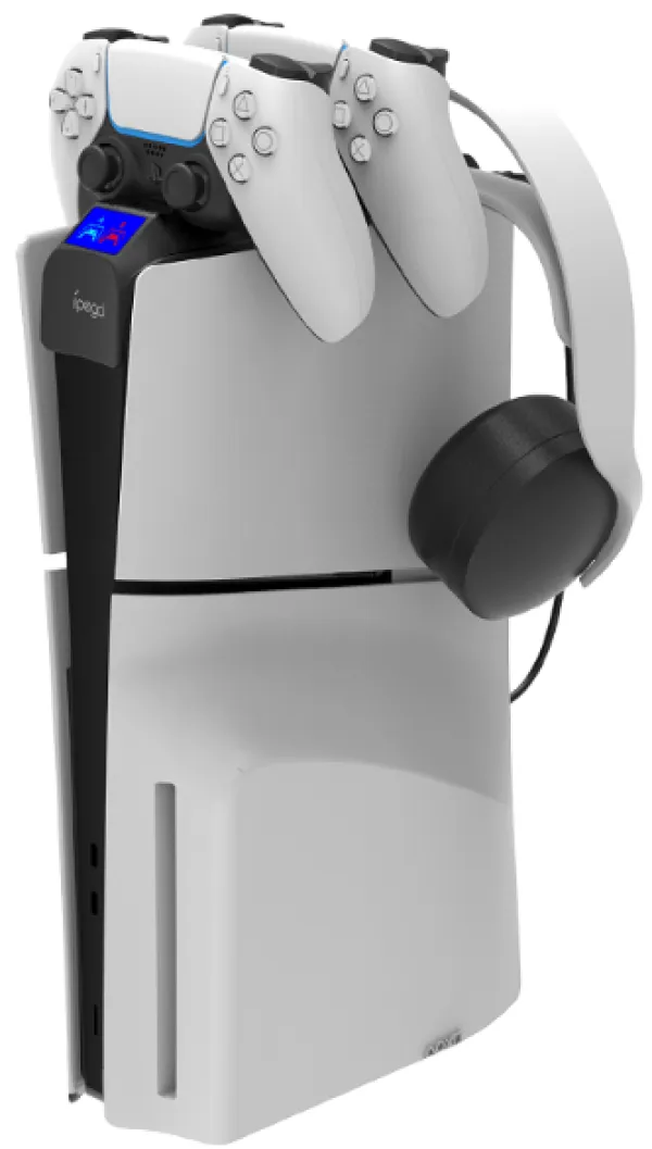Docking station drzac iPega sa USB punjacem za 2 PS5 Slim kontrolera PG-P5S016 Slika 3