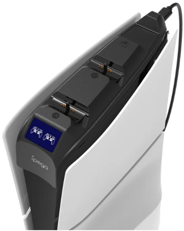 Docking station drzac iPega sa USB punjacem za 2 PS5 Slim kontrolera PG-P5S016 Slika 4