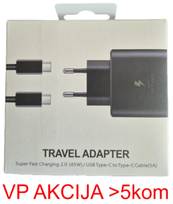 GEMBIRD NPA-AC40 ** Gembird brzi Punjac 45W PD3.0 USB-C + kabl 5A USB-C na USB-C (719) Slika 4
