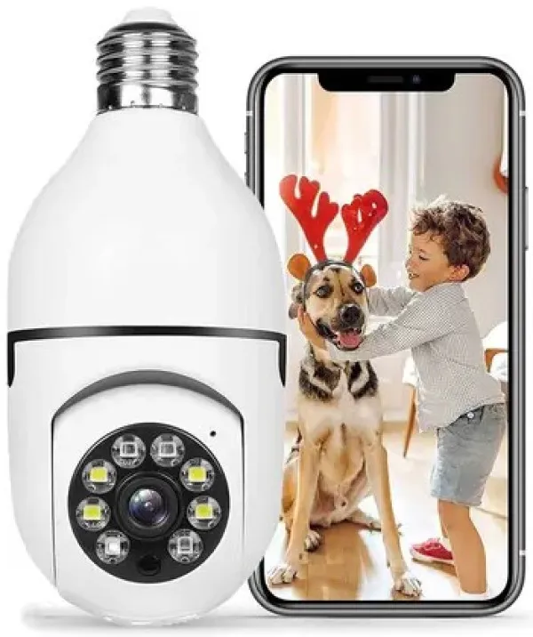 GEMBIRD CAM-IP3MP-Q8 GMB kamera 3 mpix microSD iCSee xmeye pro app Two-way voice 3,6mm ZA SIJALICNO GRLO E27 Slika 2