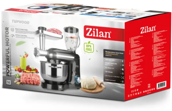 ZILAN Zilan ZLN1772 Mikser sa posudom + blender + nastavak za meso, 1400 W Slika 4