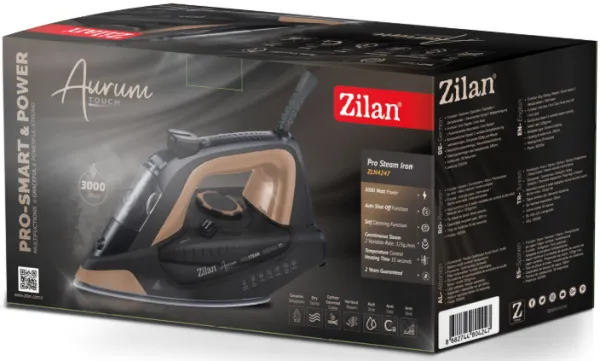 ZILAN Zilan ZLN4247 Pegla na paru, 3000W, Aurum Touch - Pro Steam Iron Slika 3