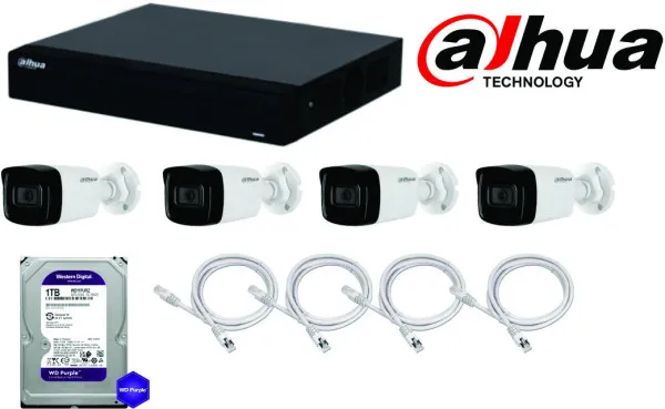 Dahua SET-IP2MP-01 * 4 IP kamere + NVR2108-4 POE , FULL HD, 1TB PURPLE 4x20m UTP (27443) Slika 5