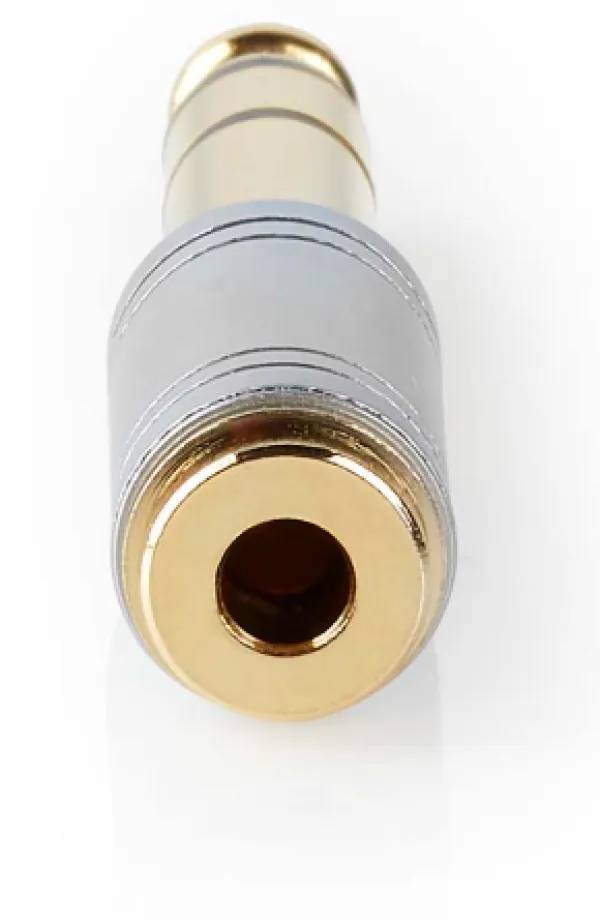 NEDIS CAGC23930ME Stereo Audio Adapter, 6.35 mm Muski, 3.5 mm Zenski, Gold Plated, Metal, Siva Slika 4