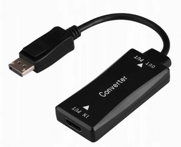 GEMBIRD A-HDMIF30-DPM-01 Gembird Active 4K 30Hz HDMI zenski na DisplayPort muski adapter cable, 0.15 m,black Slika 3