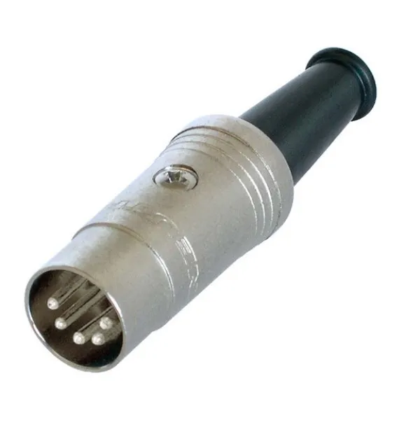 NEDIS NTR-NYS322 Connector DIN Male Silver 5-pole metal DIN plug (180) Slika 1