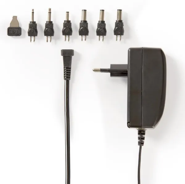NEDIS ACPA003 Universal AC Power Adapter 24W, 9-24V DC 1.80m 1.0-1.5A 6plug(s) Black Slika 5