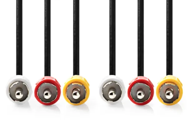 NEDIS CVGL24300BK15 3xRCA muski na 3xRCA muski, Nickel Plated, 480p, 1.50m PVC, Black Slika 2