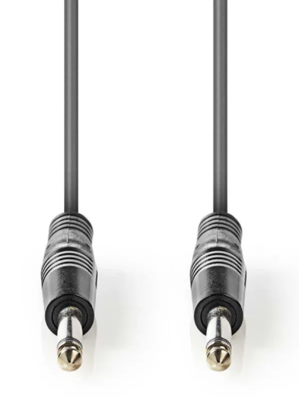 NEDIS COTH23000GY15 Mono audio kabl, 6.35 mm Muski na 6.35 mm Muski, Nickel Plated, 1.50 m, Okrugli, PVC Slika 2