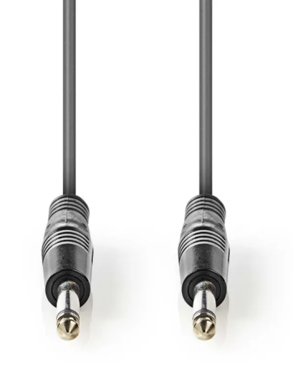 NEDIS COTH23000GY50 Mono audio kabl, 6.35 mm Muski na 6.35 mm Muski, Nickel Plated, 5.00 m, Okrugli, PVC Slika 2