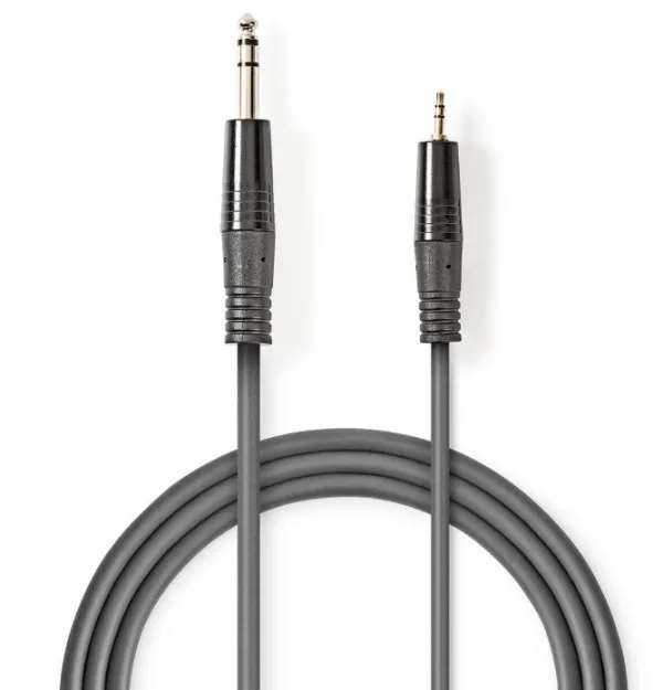 NEDIS COTH23205GY30 Stereo Audio Cable 6.35mm muski na 3.5mm muski, 3m, Dark Grey Slika 3