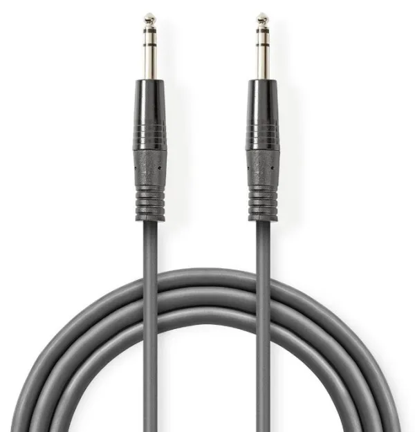 NEDIS COTH23020GY50 Stereo Audio Cable 6.35mm muski na 6.35mm muski, 5m, Dark Grey Slika 3