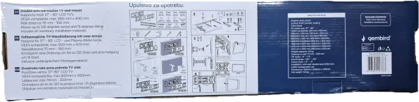 GEMBIRD WM-80ST-033 ** Gembird TV nosac okretanje/tilt 37-80 VESA max.60x40cm, max 40kg, drzac (1359) Slika 7