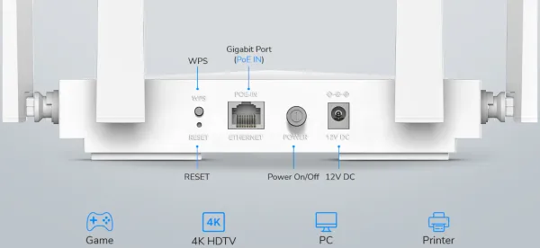 CUDY Cudy AP1300D AC1200 Desktop Wireless Access Point, 4-Stream Dual-Band Wi-Fi 5,867 Mbps+300 Mbps WiFi Slika 10