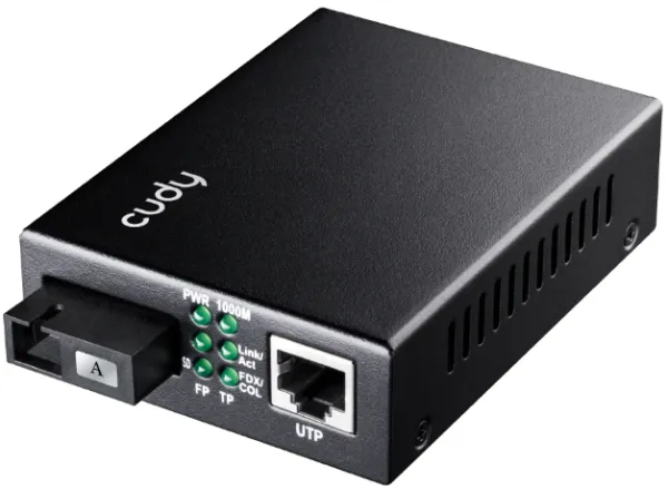 Cudy MC100GSB-20A 10/100/1000 Gigabit Ethernet Media Converter WDM BiDi, TX1310nm RX1550nm Slika 3