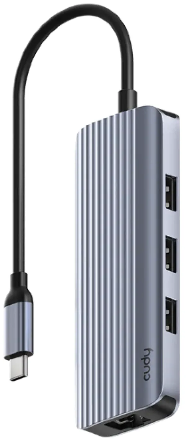 CUDY Cudy UH606 6-In-1 USB-C Hub with Gigabit Ethernet Port Slika 5