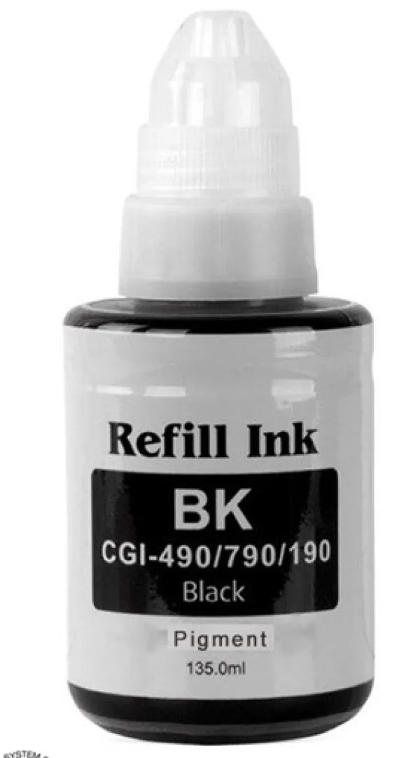 SINOCOPY INKJET GI-490 Dopuna Black SINO boja bocica sadrži 130 ml mastila za Canon CNIJ490SC Slika 2