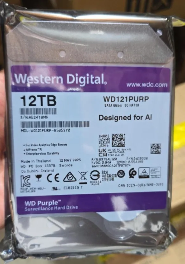 HDD 3.5 * 12TB WD121PURP WD Purple 24/7 7200RPM 256MB SATA3 Slika 3