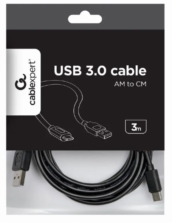 GEMBIRD CCP-USB2-AMCM-10 Gembird USB 2.0 AM to Type-C cable (AM/CM), 3 m Slika 1