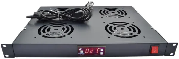 ExeLink Ventilator panel sa 4 ventilatora, kontrolerom temperature i kablom za napajanje Slika 2